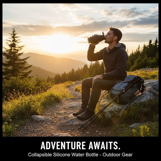 Outdoor Ultralight Collapsible Silicone Water Bottle