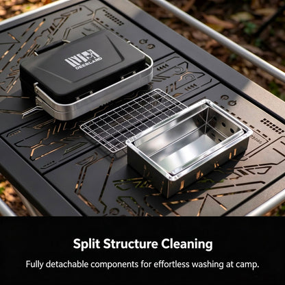 Outdoor Portable Folding Suitcase Grill